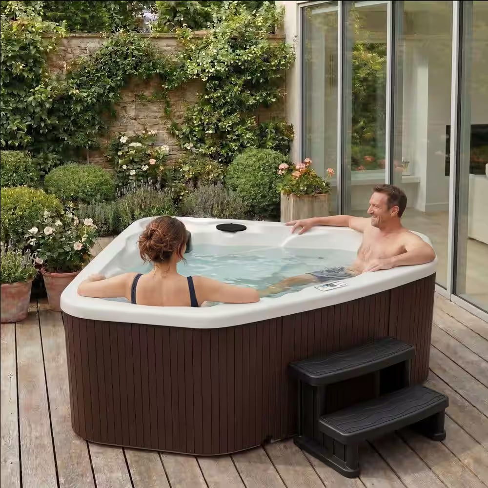 LS300 plus 2-Person 17-Jet 110-Volt Plug and Play Spa with Multi-Color Underwater LED Light