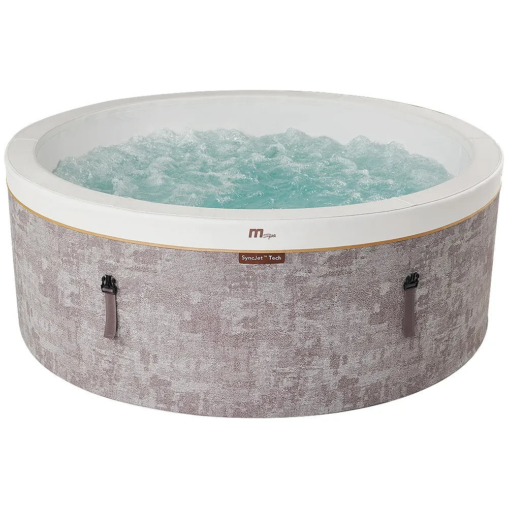 Mspa Cocoon Whirlpool Inflatable Hot Tub Portable Bubble Spa Syncjet Massage Jet