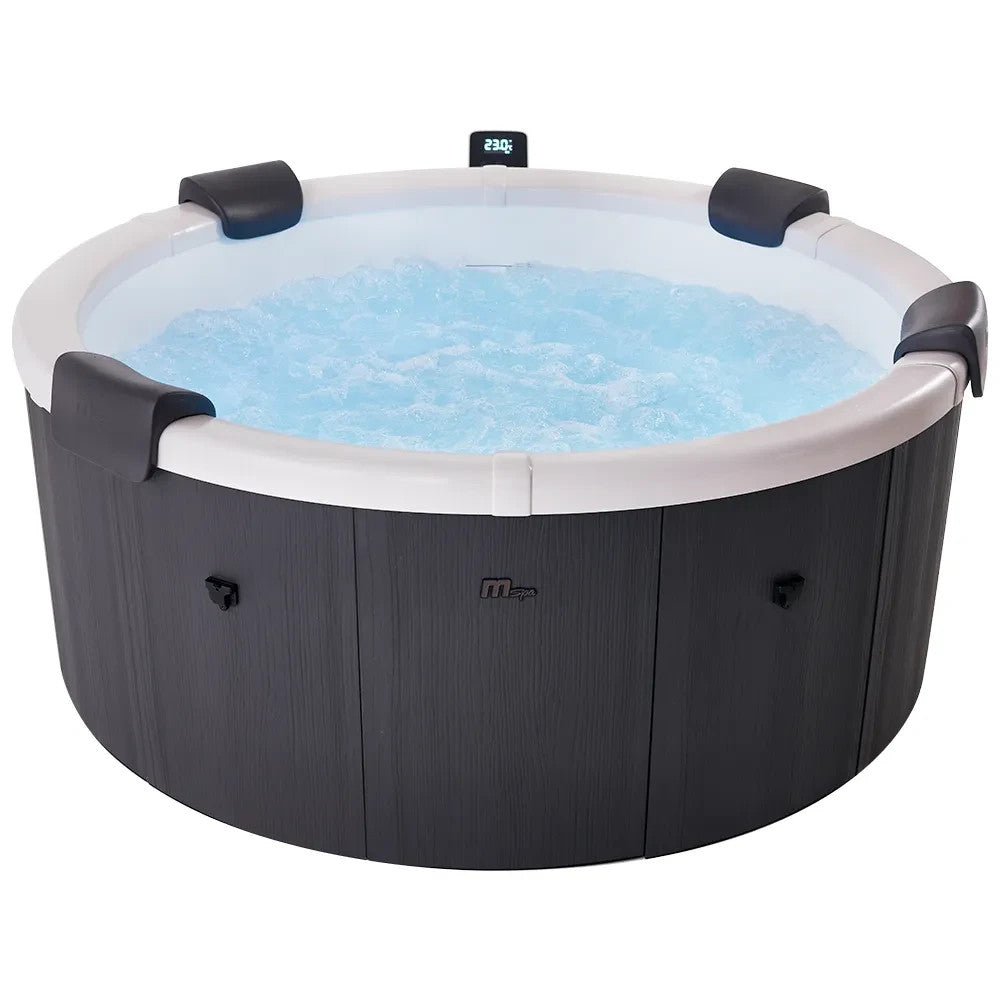 Mspa Denver Whirlpool Inflatable Hot Tub Portable Bubble Spa Hydro Jet LED Light
