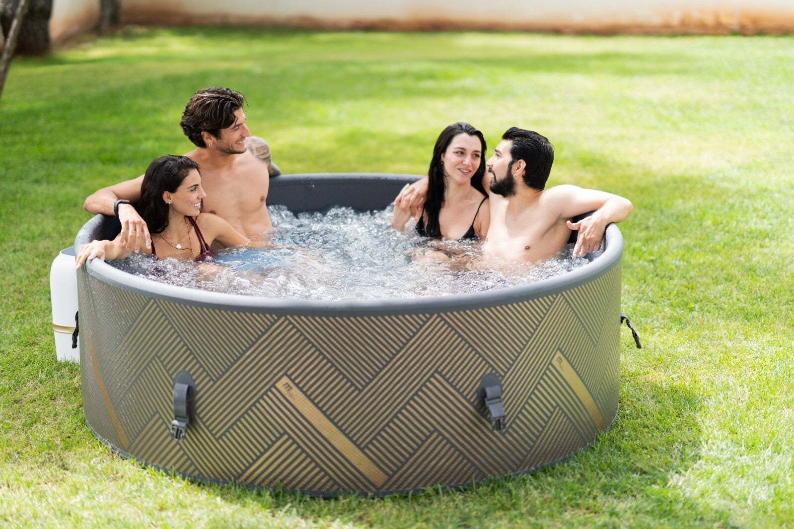 MSPA FRAME MONO round BUBBLE SPA PORTABLE INFLATABLE HOT TUB 68"