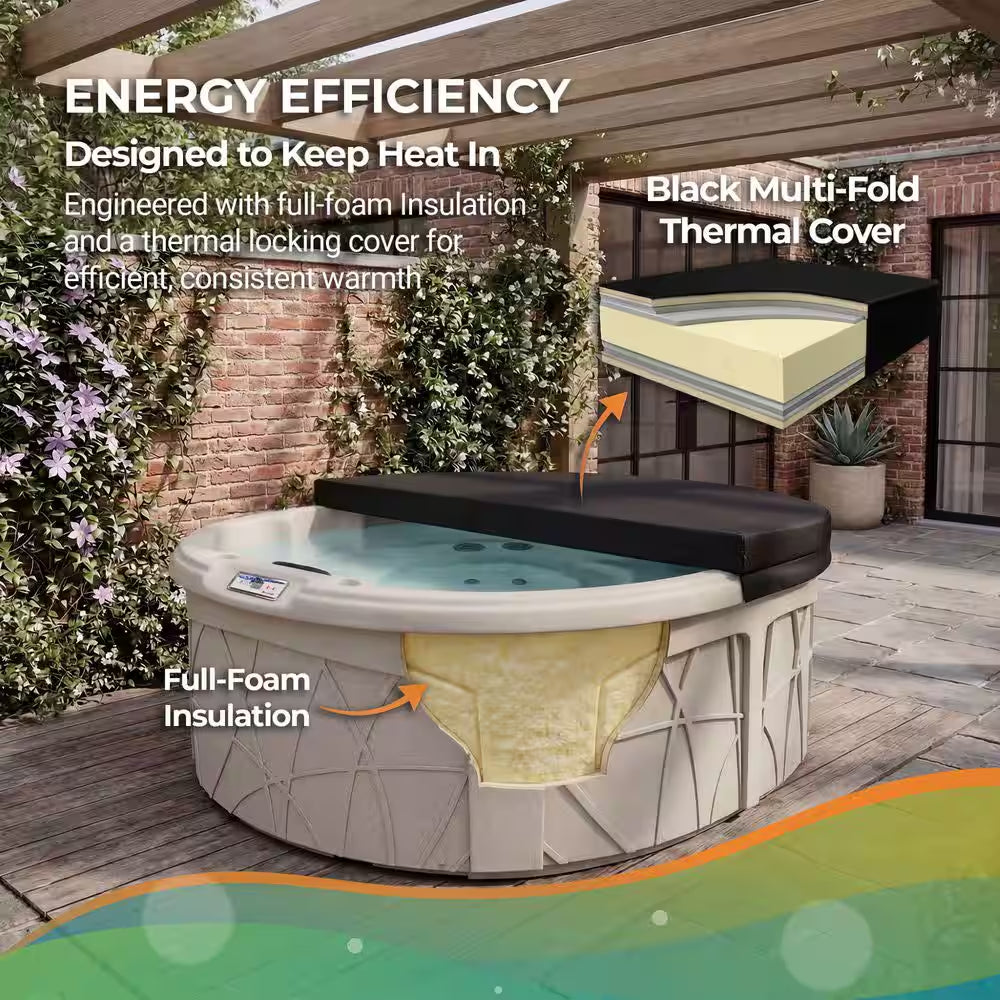 LS200DX 4-Person 20-Jet 115V Plug and Play Hot Tub with Ozonator