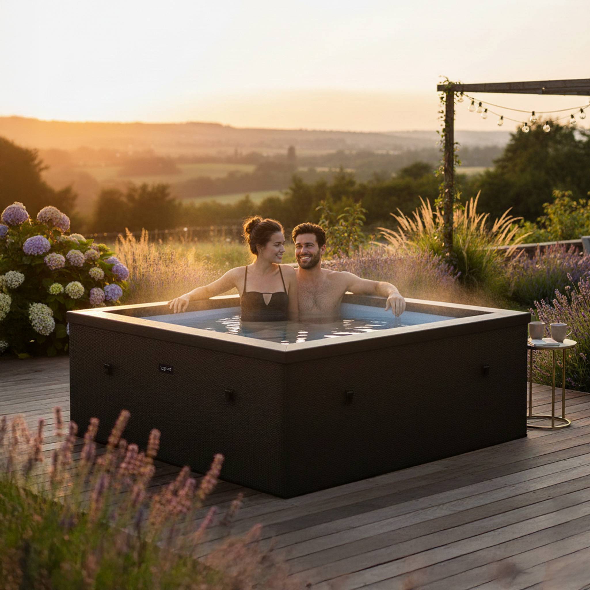 Garda | 4/6-Person Eco Foam Hot Tub | Built-In Integrated Heater
