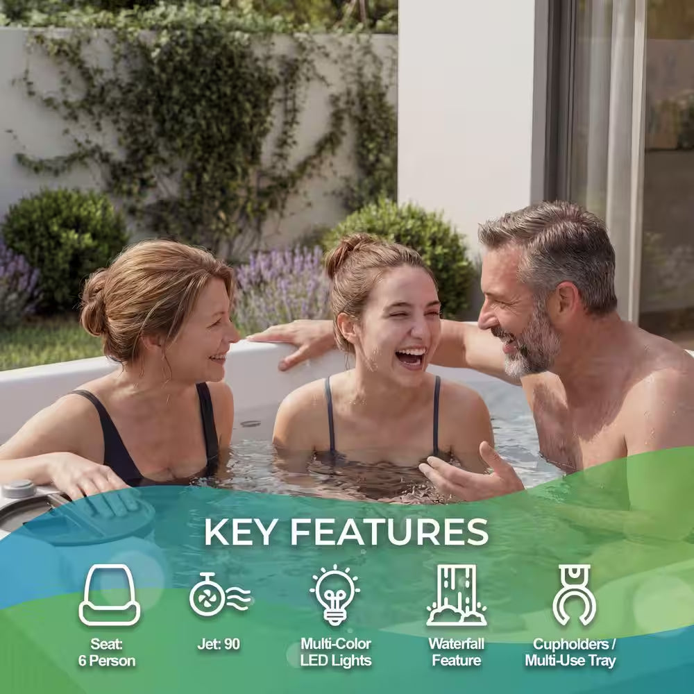 Leganza 6-Person 90-Jet 230V Hot Tub with Lounge Seating