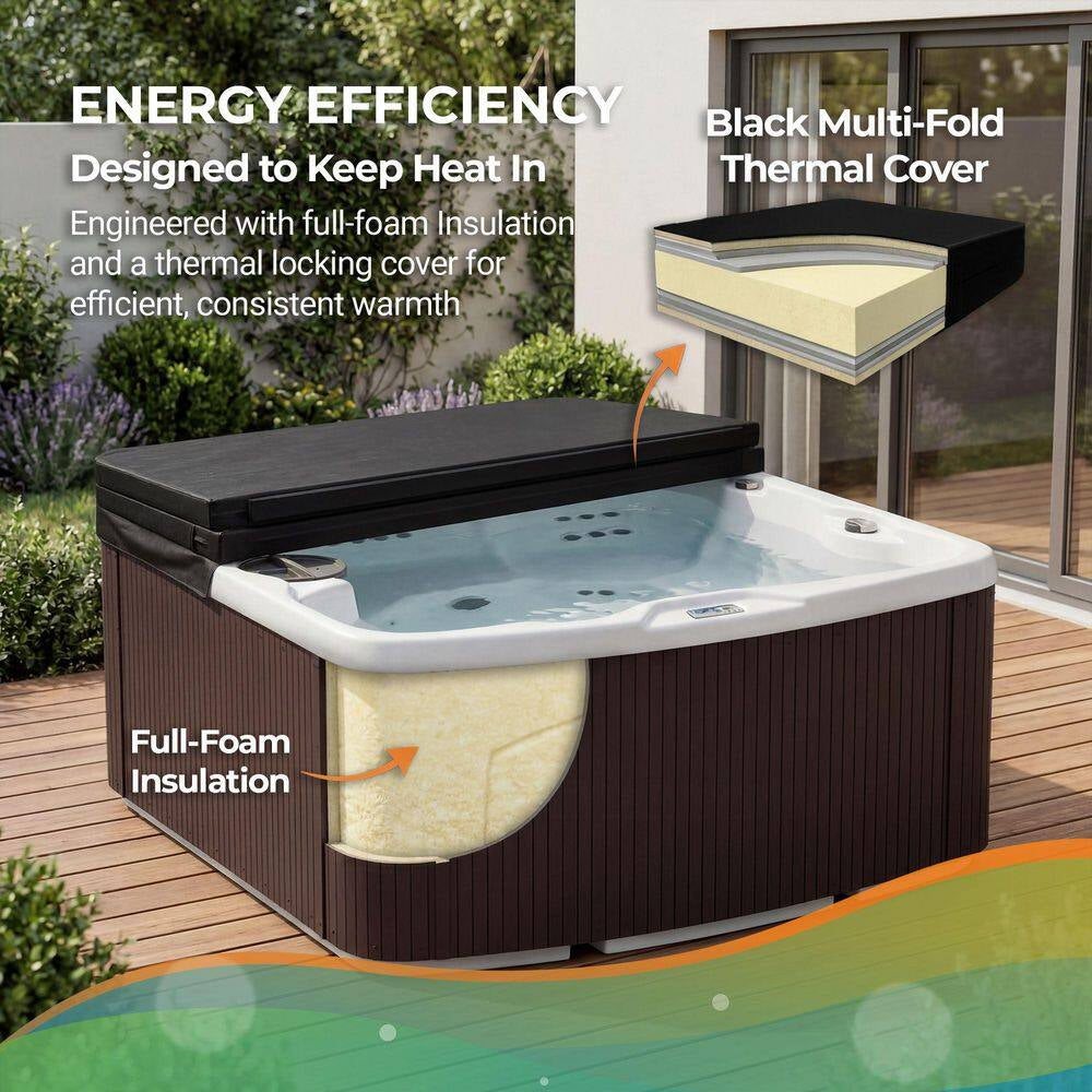 Leganza 6-Person 90-Jet 230V Hot Tub with Lounge Seating