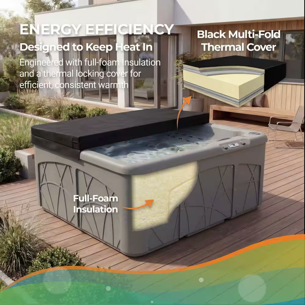 LS350DX 5-Person 28-Jet 110V Plug and Play Spa with Ozonator