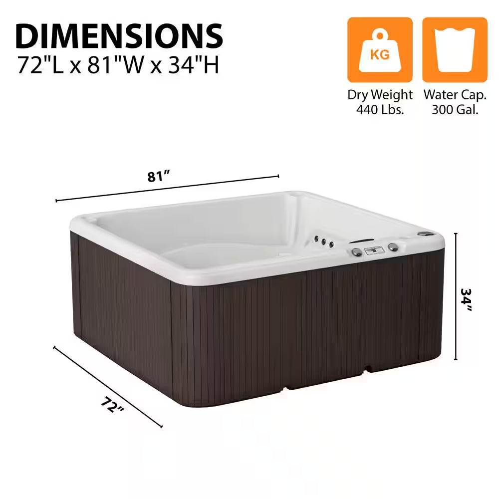 LS350 plus 5-Person 28-Jet 110V Plug and Play Spa with Thermal Locking Cover