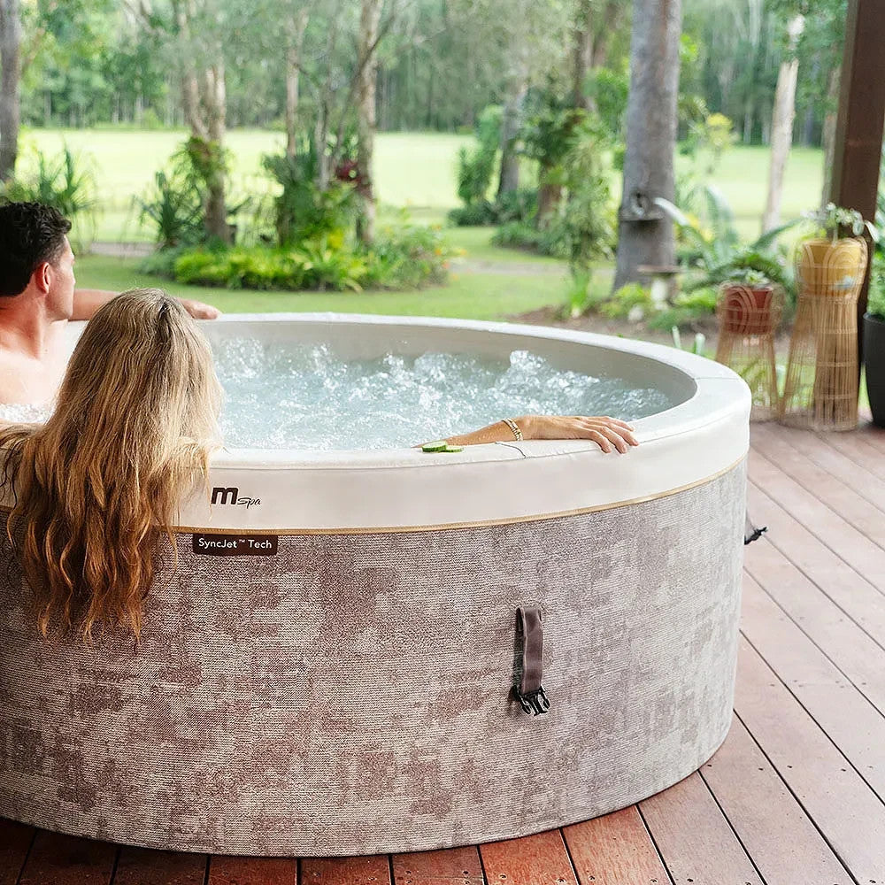 Mspa Cocoon Whirlpool Inflatable Hot Tub Portable Bubble Spa Syncjet Massage Jet