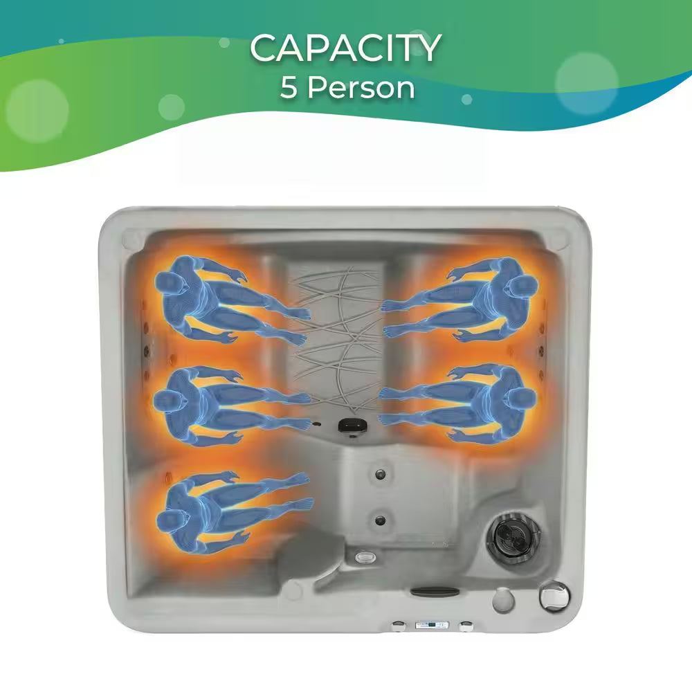 LS350DX 5-Person 28-Jet 110V Plug and Play Spa with Ozonator
