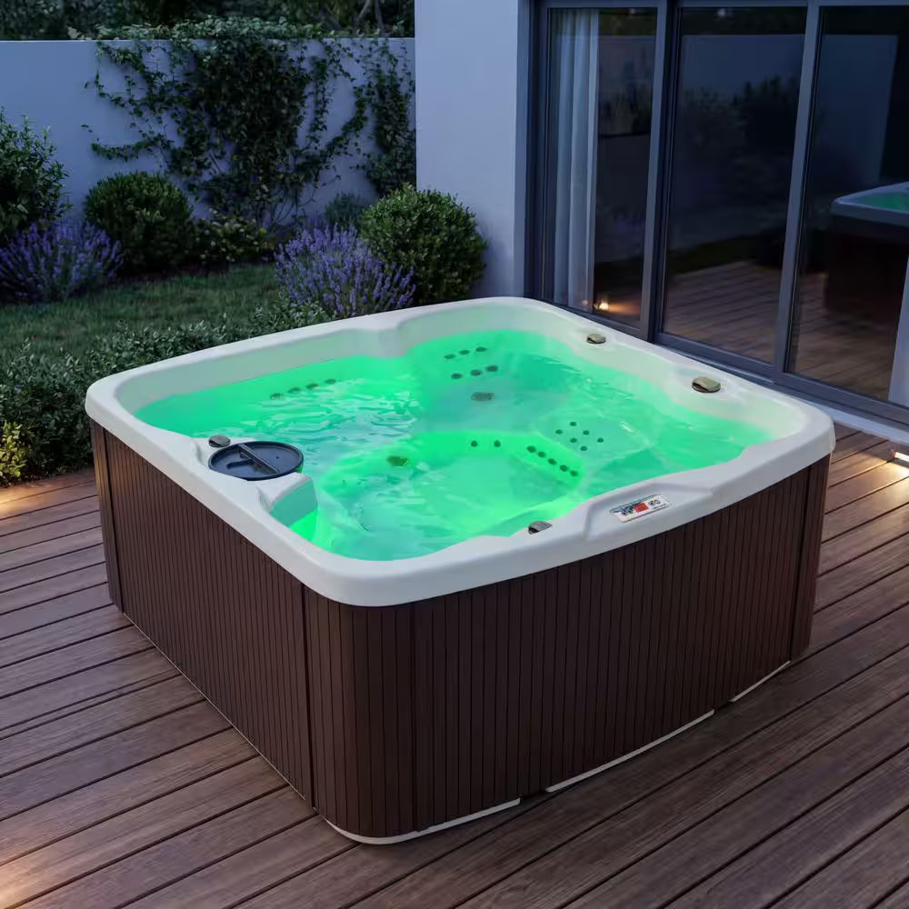 Leganza 6-Person 90-Jet 230V Hot Tub with Lounge Seating