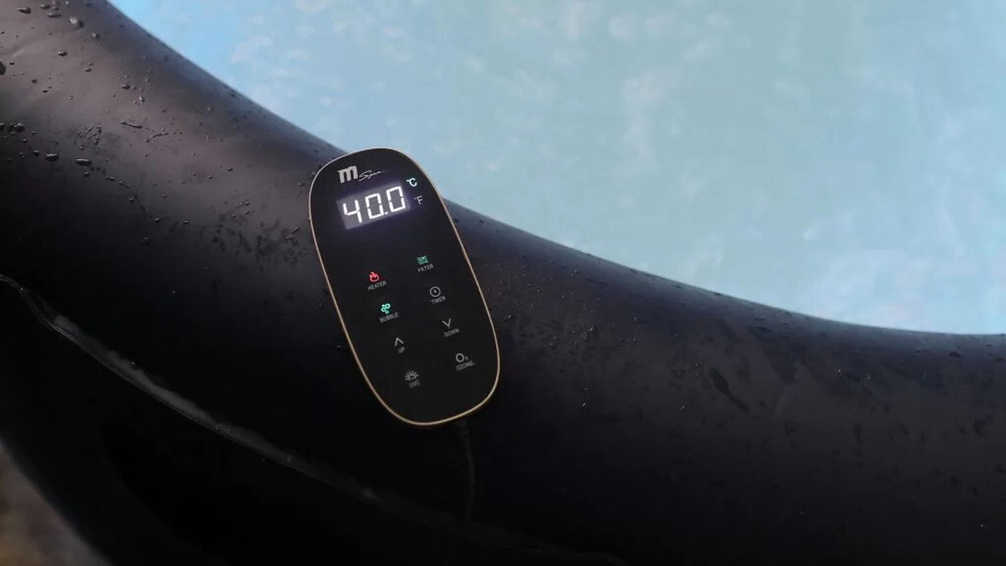 Mspa Aurora 6-Person 138-Jet Plug-&-Play Inflatable Hot Tub W/ Leds & Anti-Icing
