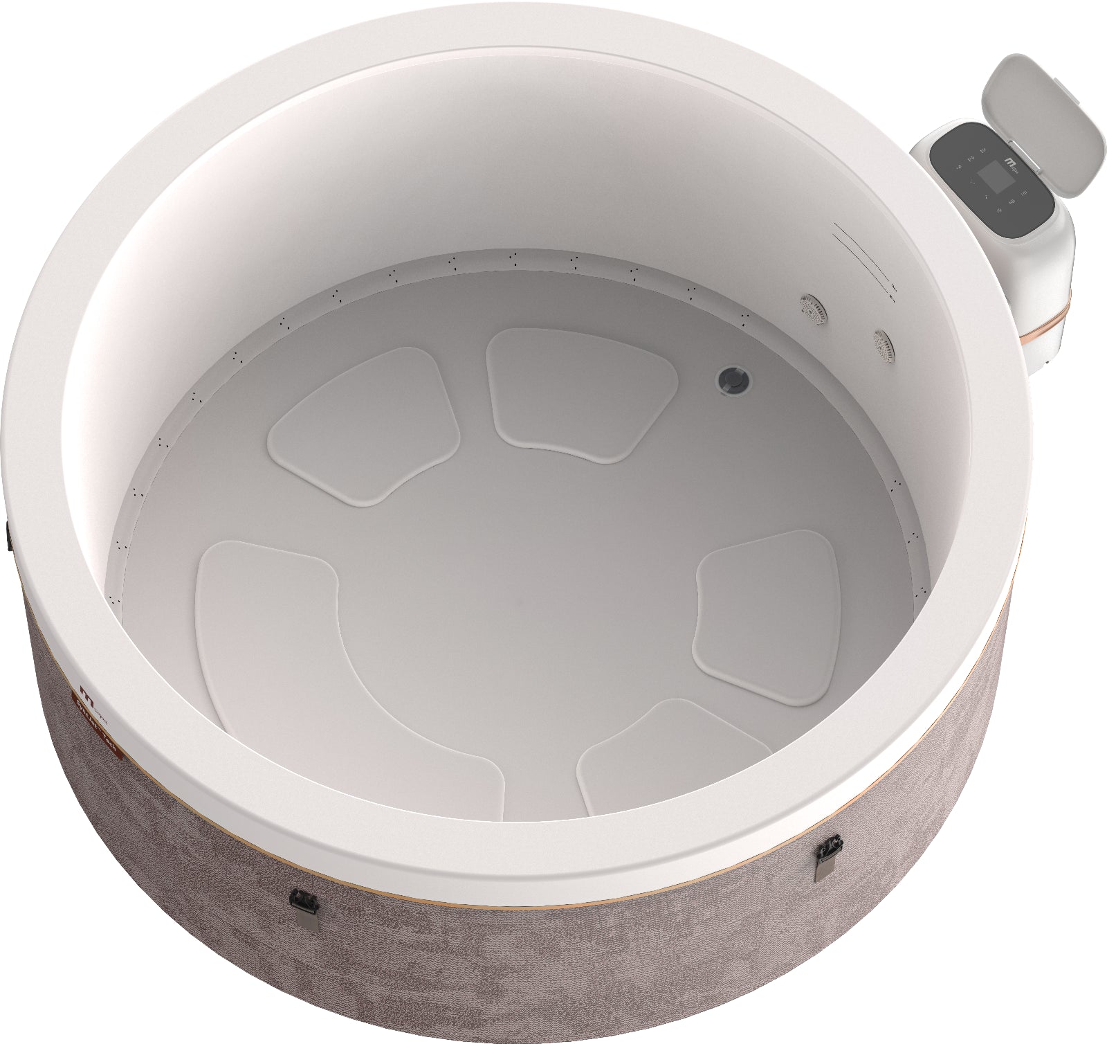 Mspa Verto Cocoon Elegant Thermal-Sided 6-Person Hot Tub W/ Hydromassage