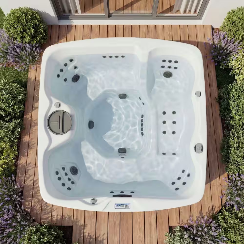 Leganza 6-Person 90-Jet 230V Hot Tub with Lounge Seating