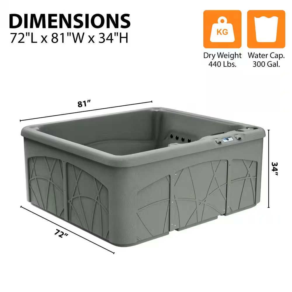 LS350DX 5-Person 28-Jet 110V Plug and Play Spa with Ozonator