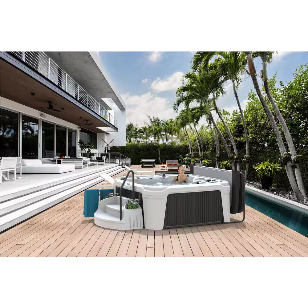 Daydream Ensemble 3500S 7-Person 35-Jet Plug&Play Hot Tub W/Steps, Handrail and Coverlifter & LED Package