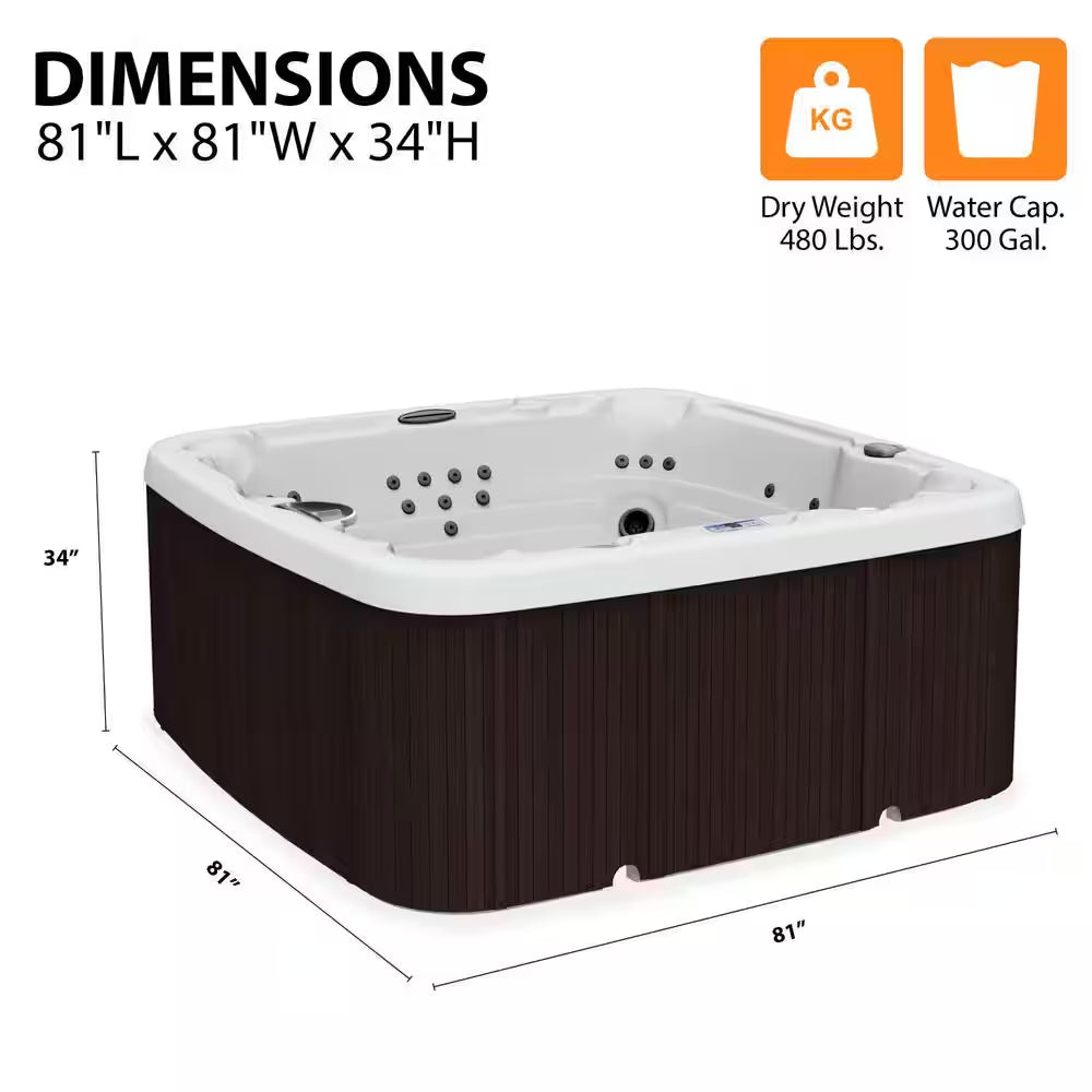 LS600DX 7-Person 65-Jet 230V Standard Spa with 14-Jet Nozzle Turbo Blaster