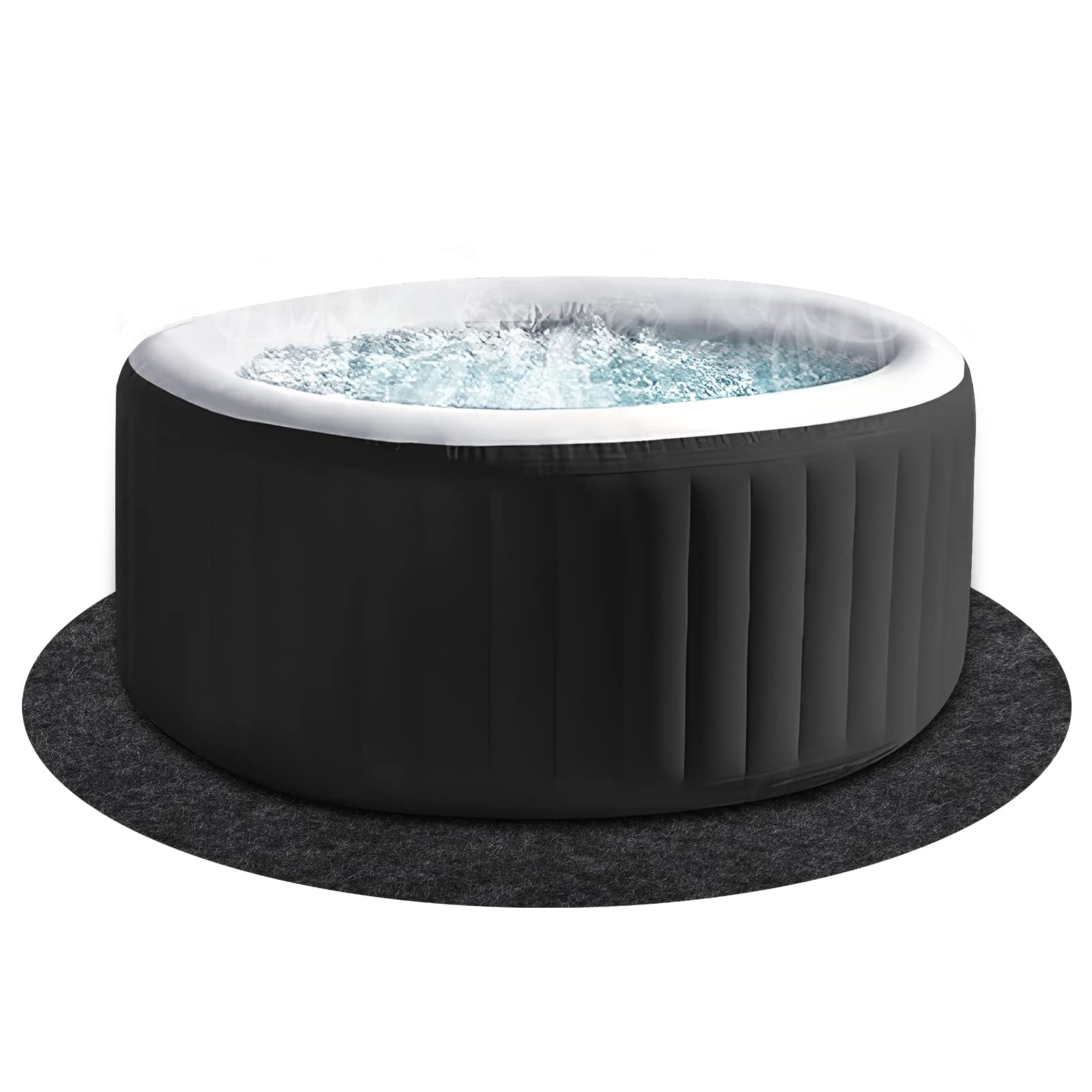 Coleman Palm Springs EnergySense AirJet Inflatable Hot Tub Spa (77" x 28") | Portable Hot Tub with 2 Covers (1 Energy-Efficient Thermal Cover and 1 Standard Cover) | Fits Up to 4-6 Persons | Green
