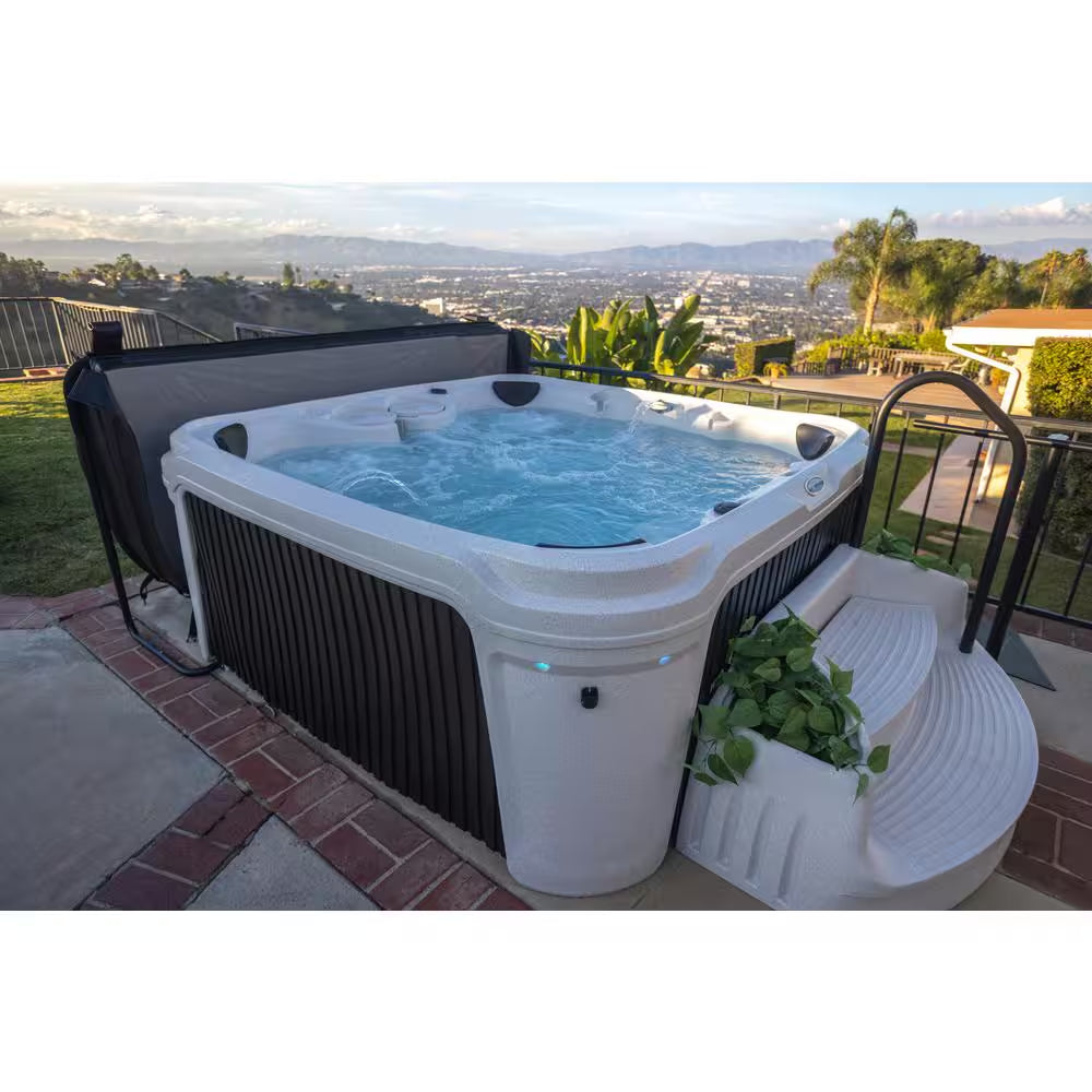 Daydream Ensemble 3500S 7-Person 35-Jet Plug&Play Hot Tub W/Steps, Handrail and Coverlifter & LED Package