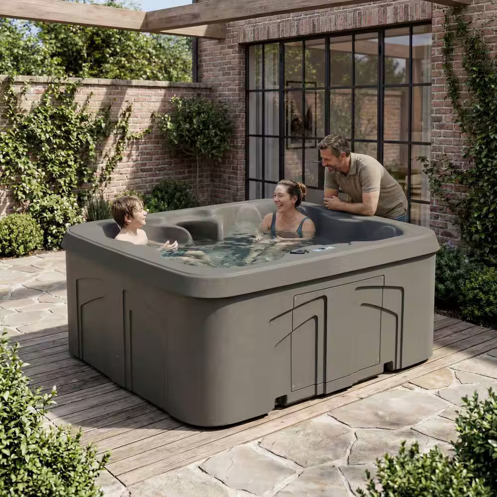 LS100DX 4-Person 20-Jet 110-Volt Plug and Play Spa with Waterfall