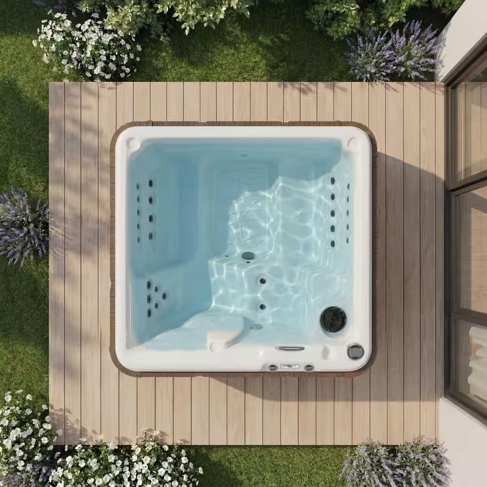 LS350 plus 5-Person 28-Jet 110V Plug and Play Spa with Thermal Locking Cover