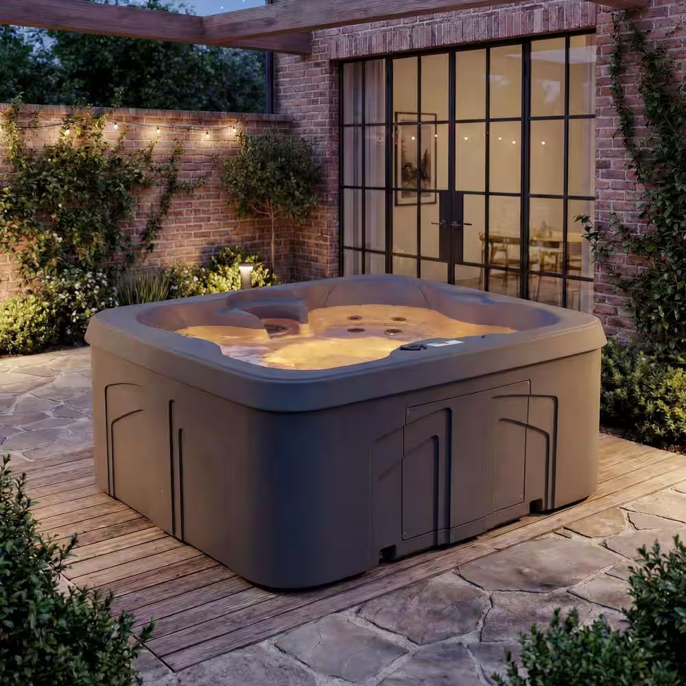 LS100DX 4-Person 20-Jet 110-Volt Plug and Play Spa with Waterfall
