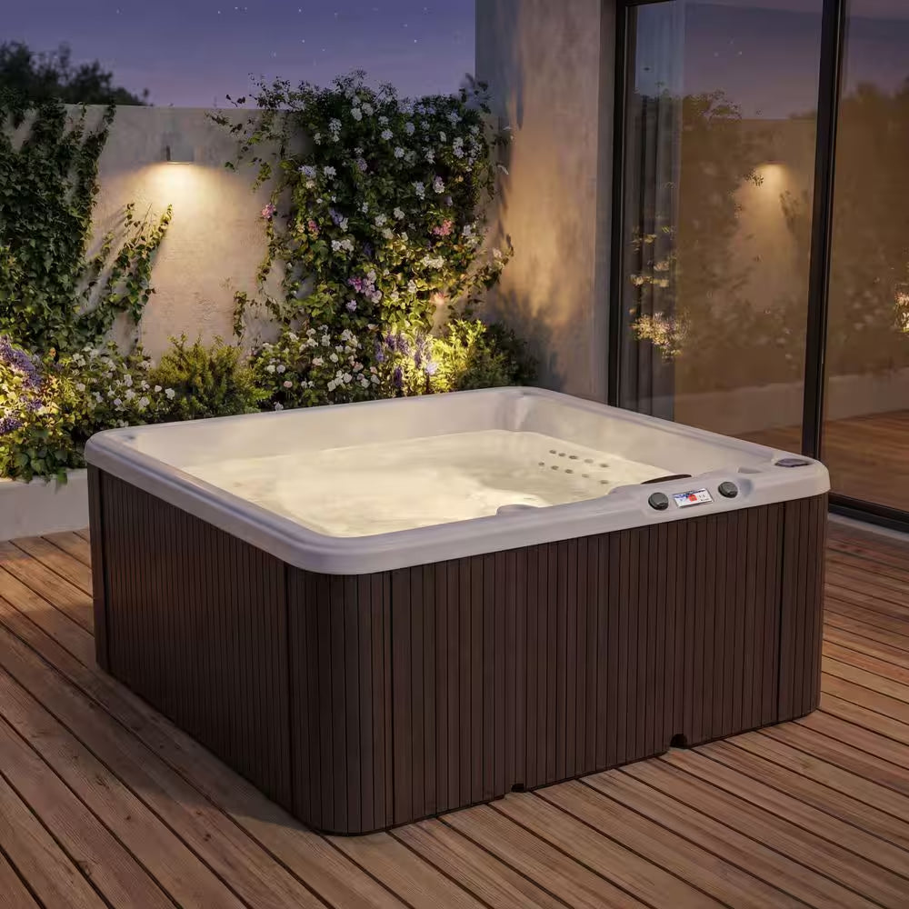 LS350 plus 5-Person 28-Jet 110V Plug and Play Spa with Thermal Locking Cover