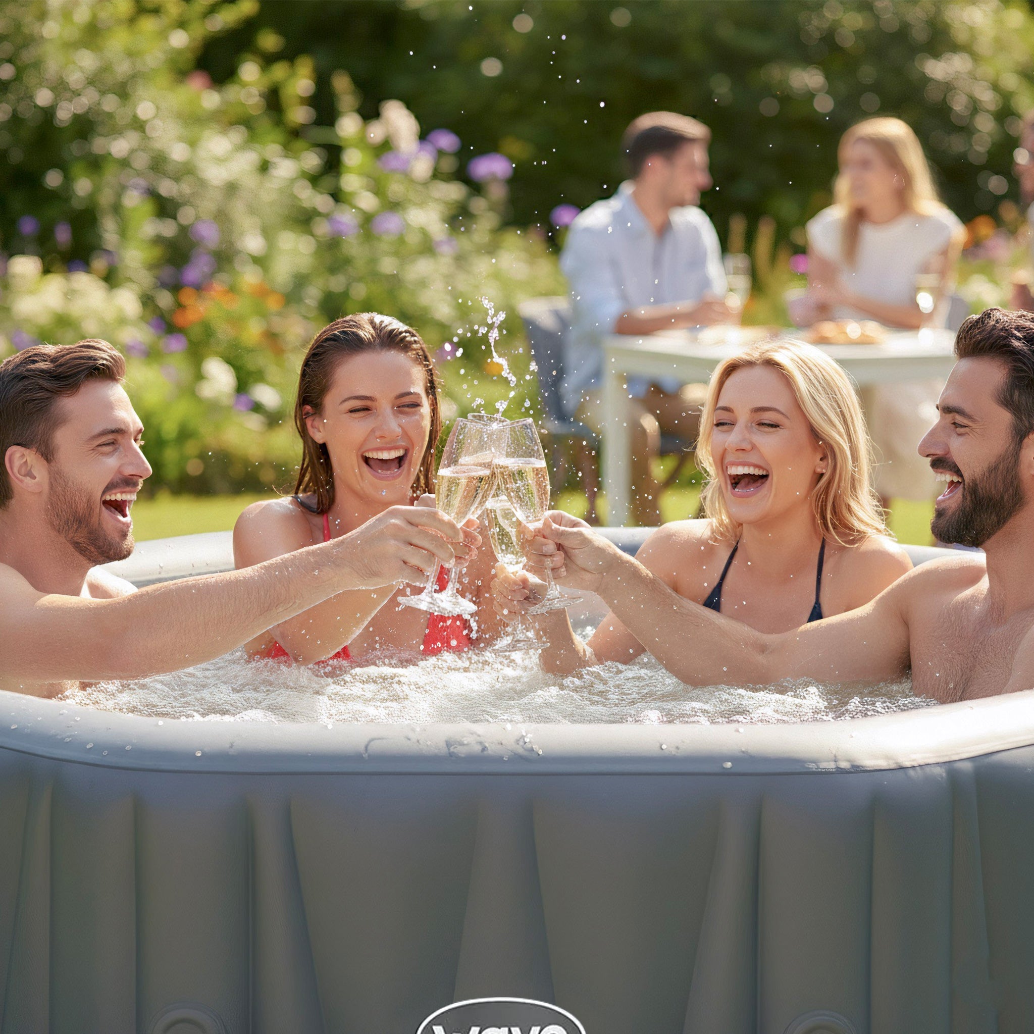 Aegean | 6-Person Inflatable Hot Tub | Built-In Integrated Heater