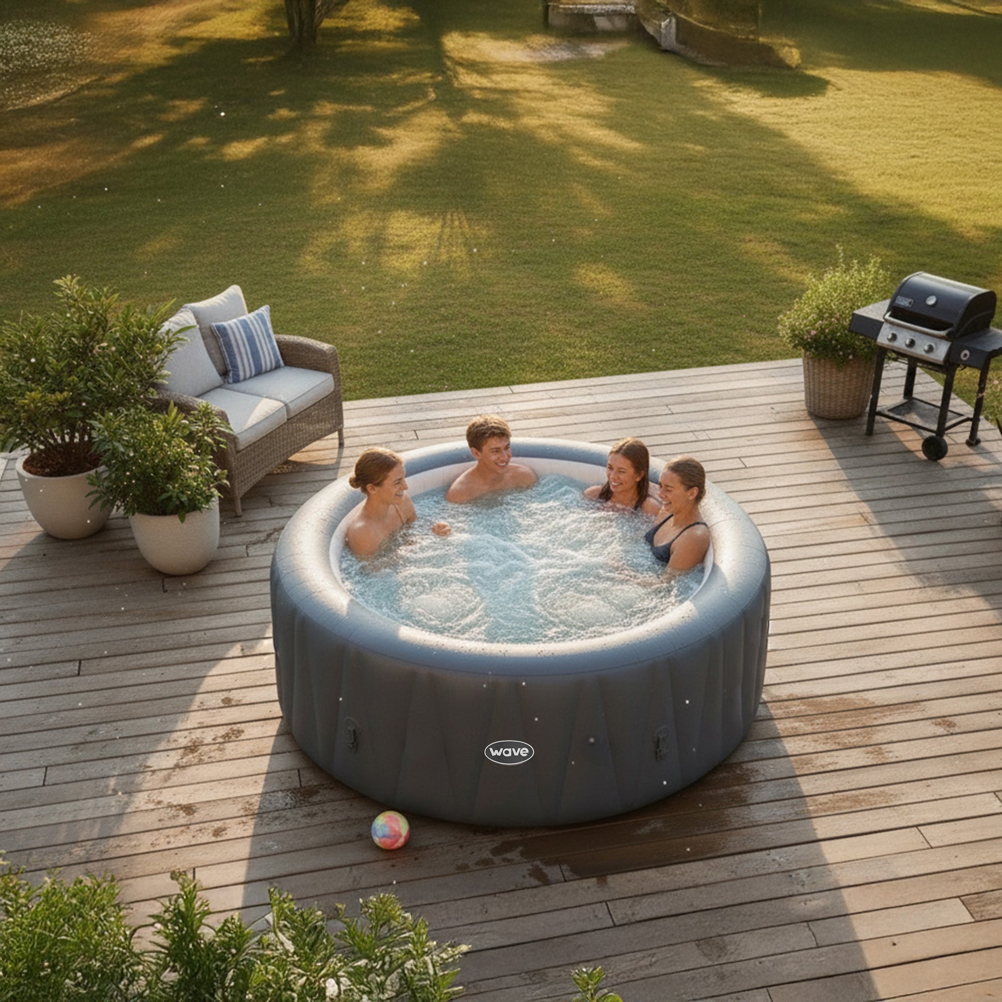 Atlantic | 4/6-Person Inflatable Hot Tub | Built-In Integrated Heater