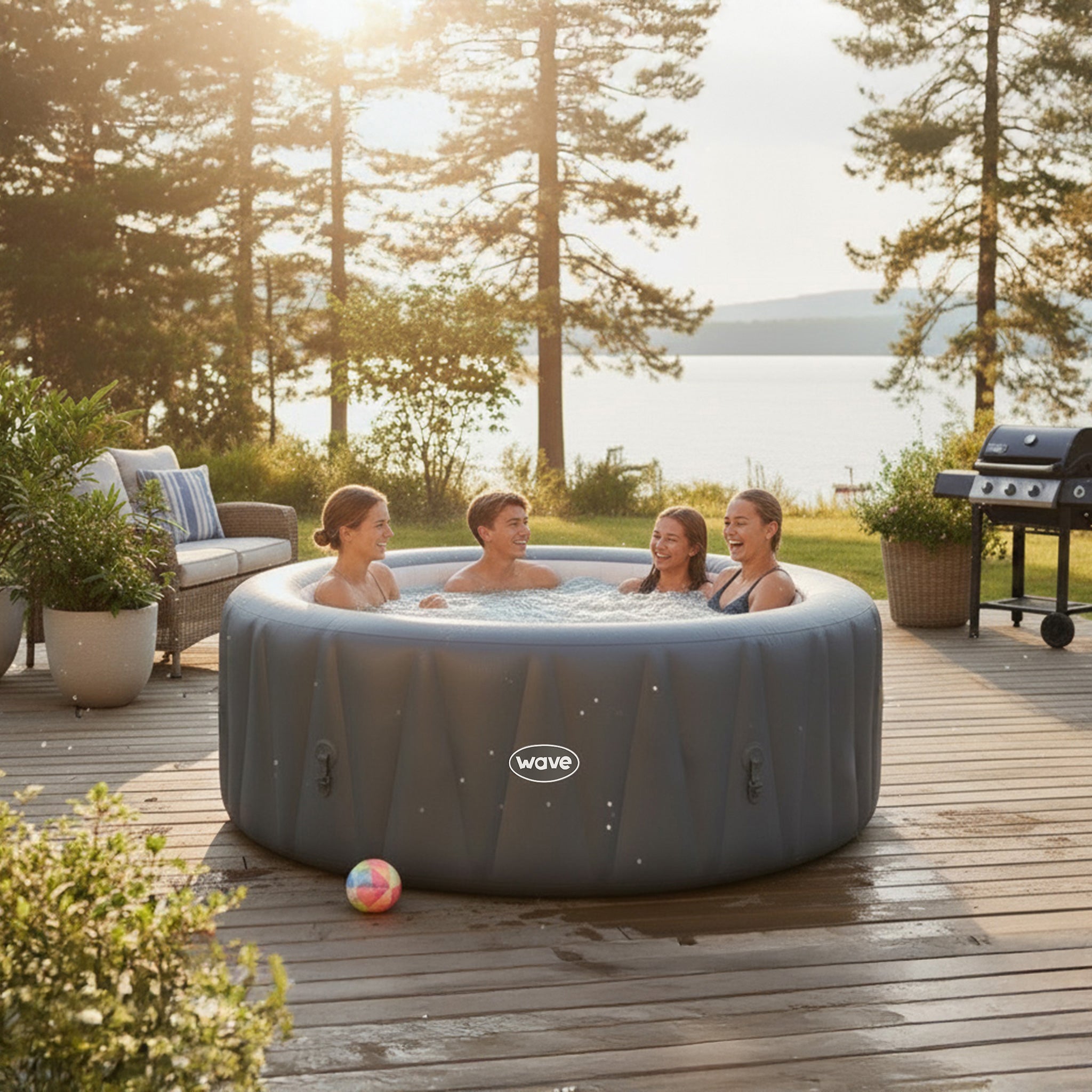 Atlantic | 4/6-Person Inflatable Hot Tub | Built-In Integrated Heater