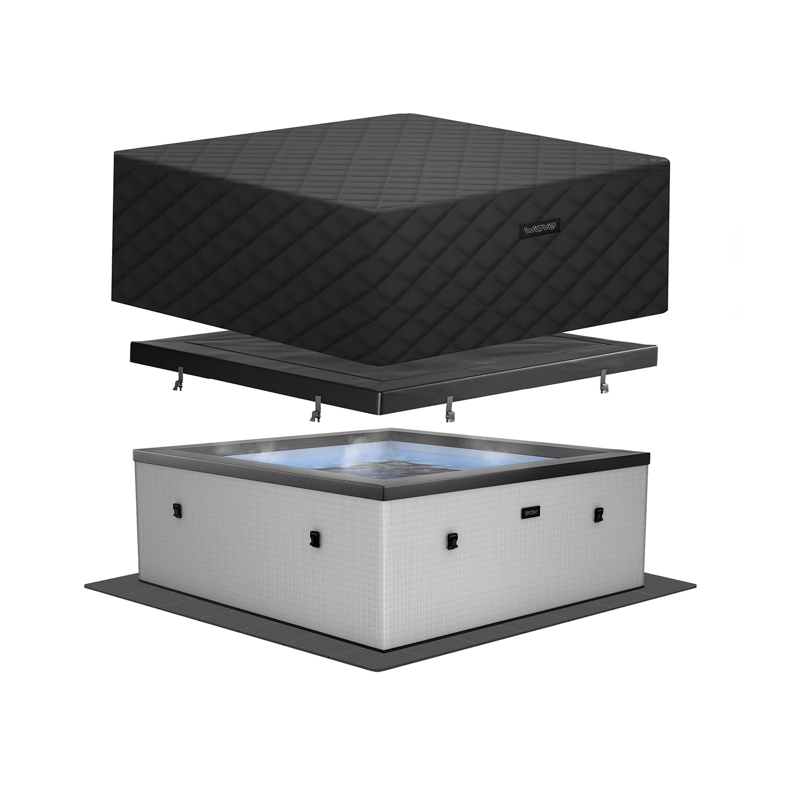 Garda | 4/6-Person Eco Foam Hot Tub | Built-In Integrated Heater