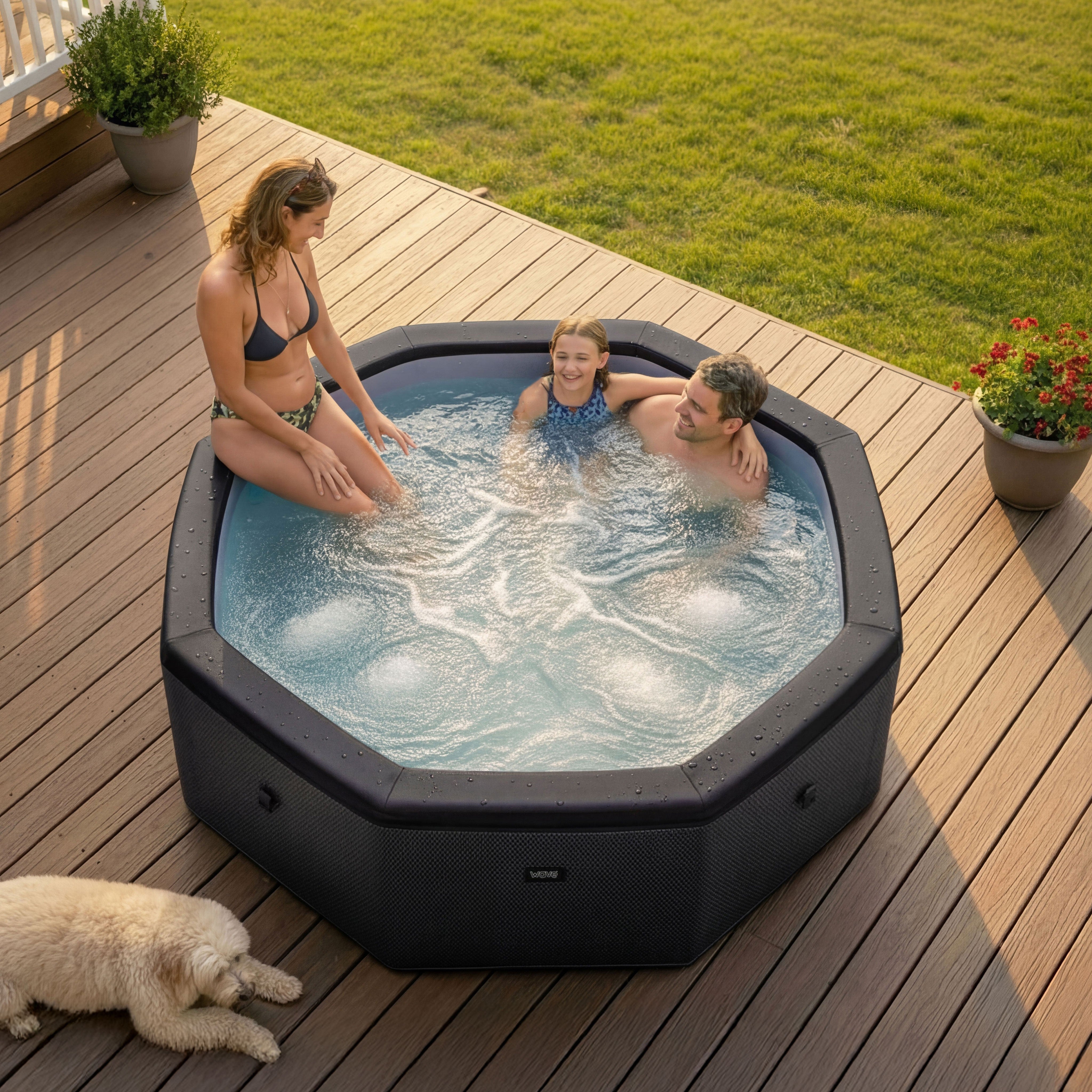 Como | 6-Person Eco Foam Hot Tub | Built-In Integrated Heater