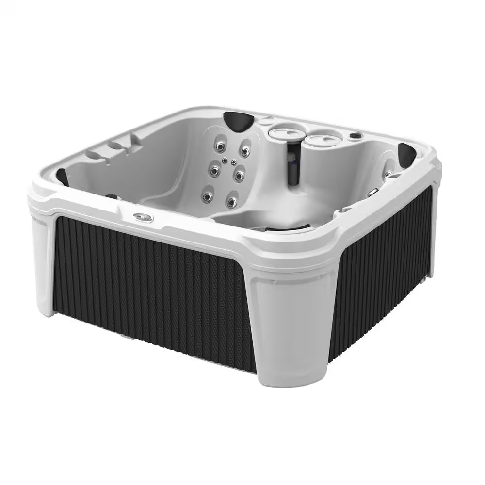 Daydream 3500L 6-Person 35-Jet Hot Tub - Portable Spa W/Ozone, Jacuzzi Pump, Exterior LED & Waterfall & Built-In Cooler