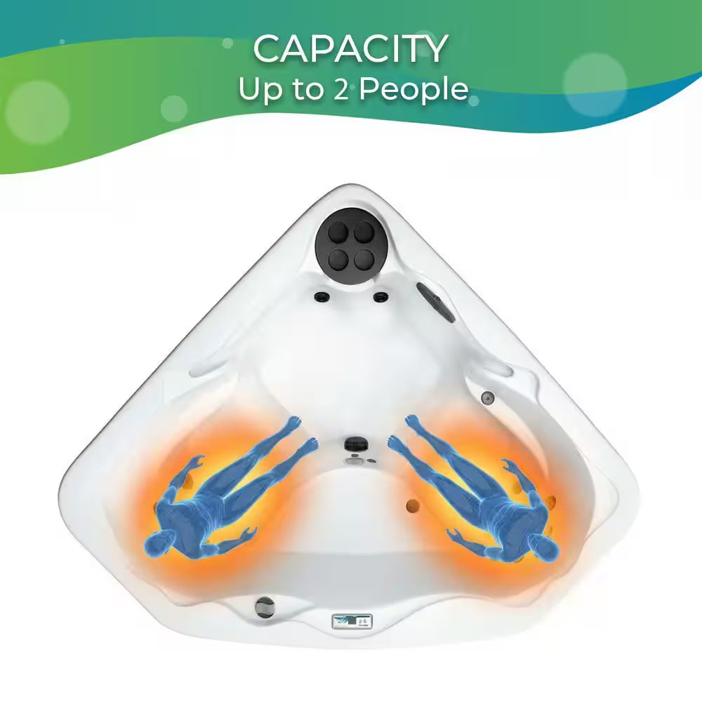 LS300 plus 2-Person 17-Jet 110-Volt Plug and Play Spa with Multi-Color Underwater LED Light