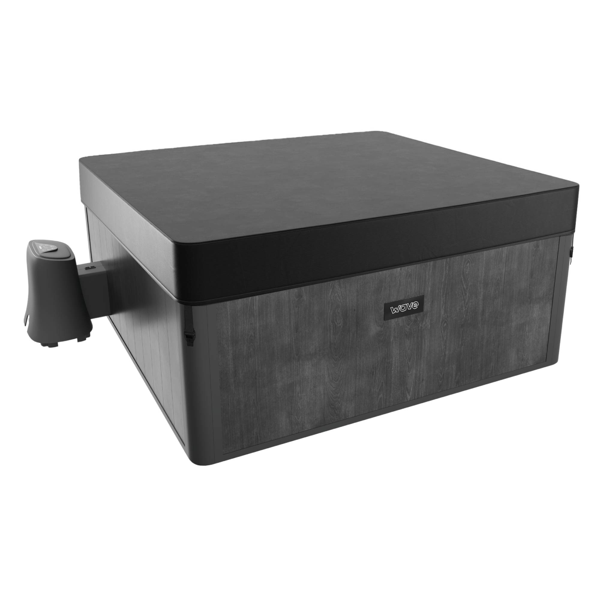 Adriatic | 6 Person Square Aluminium Frame Hot Tub | Black Wood