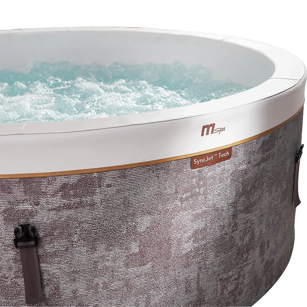 Mspa Cocoon Whirlpool Inflatable Hot Tub Portable Bubble Spa Syncjet Massage Jet