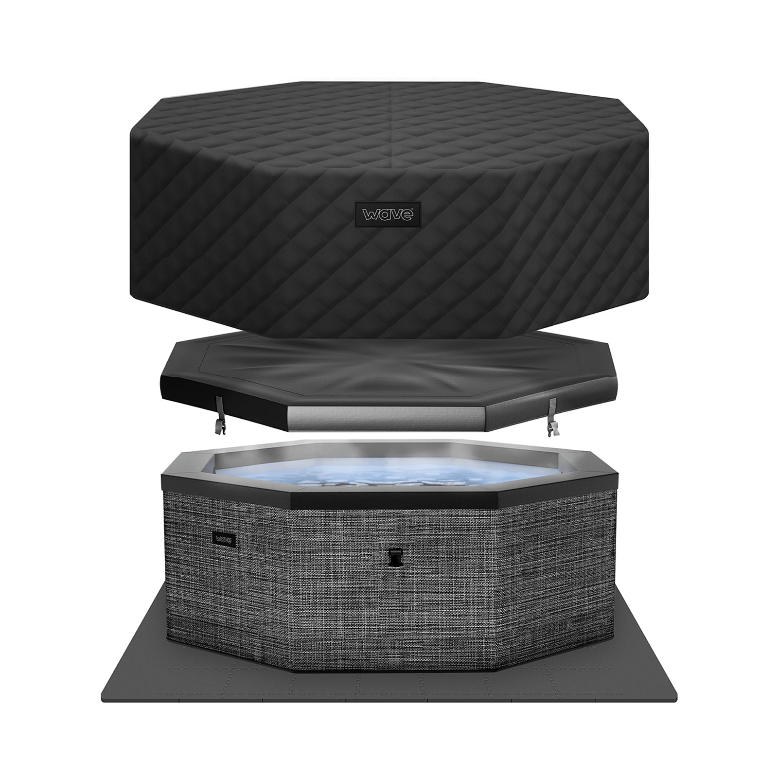 Como | 6-Person Eco Foam Hot Tub | Built-In Integrated Heater