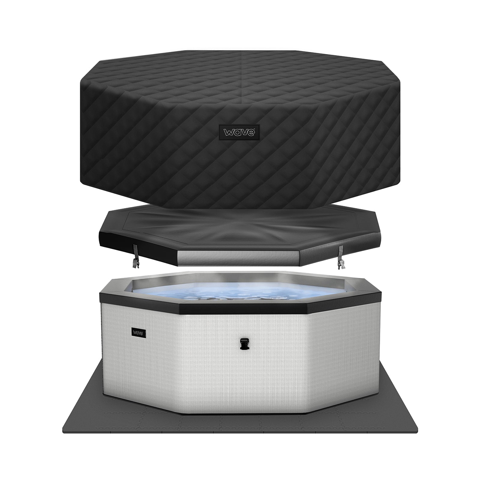 Como | 6-Person Eco Foam Hot Tub | Built-In Integrated Heater