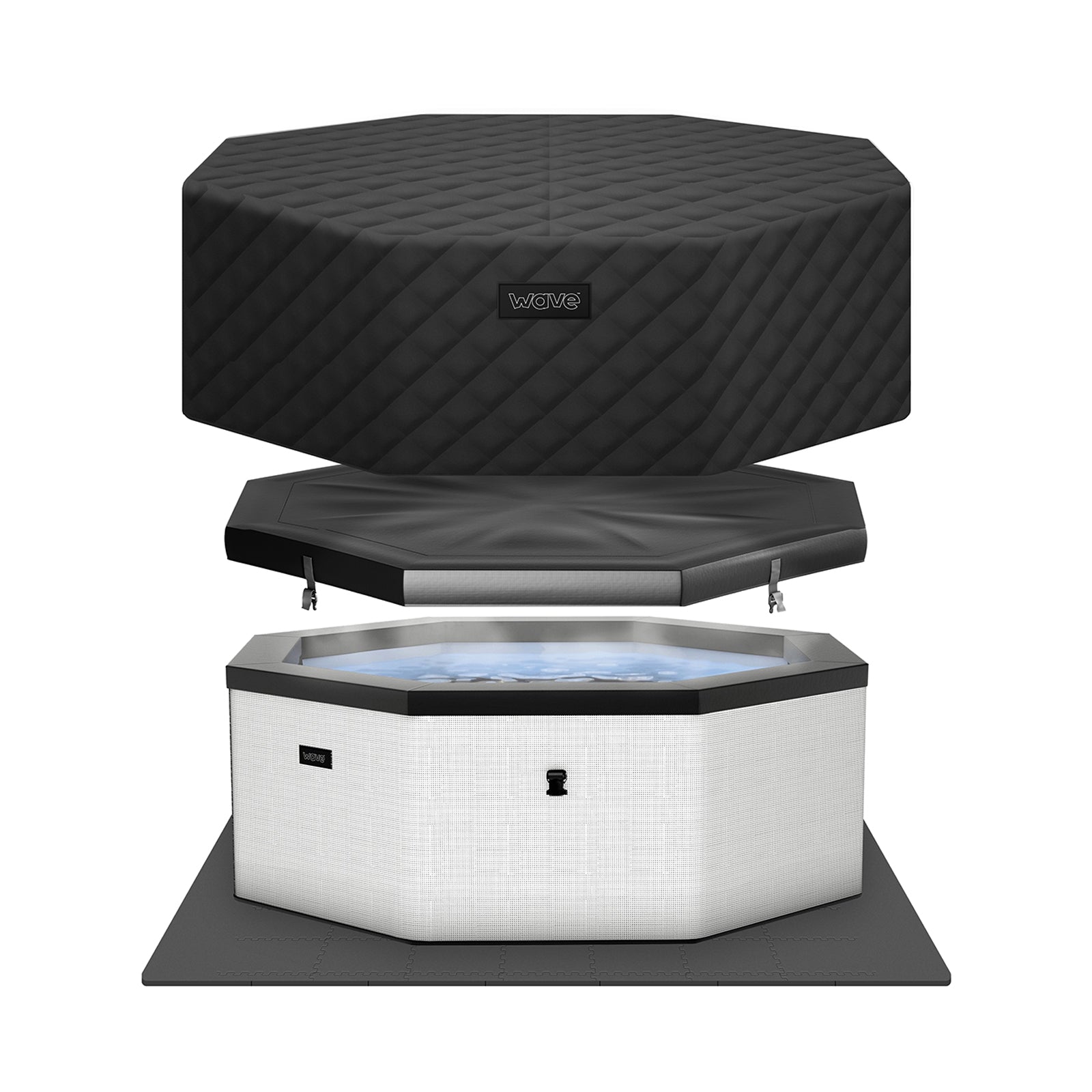 Como | 6-Person Eco Foam Hot Tub | Built-In Integrated Heater