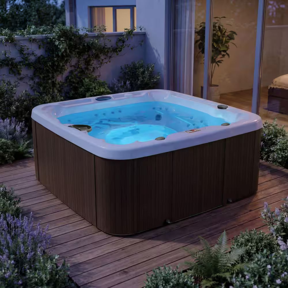 LS600DX 7-Person 65-Jet 230V Standard Spa with 14-Jet Nozzle Turbo Blaster
