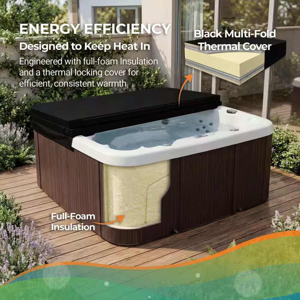 LS600DX 7-Person 65-Jet 230V Standard Spa with 14-Jet Nozzle Turbo Blaster