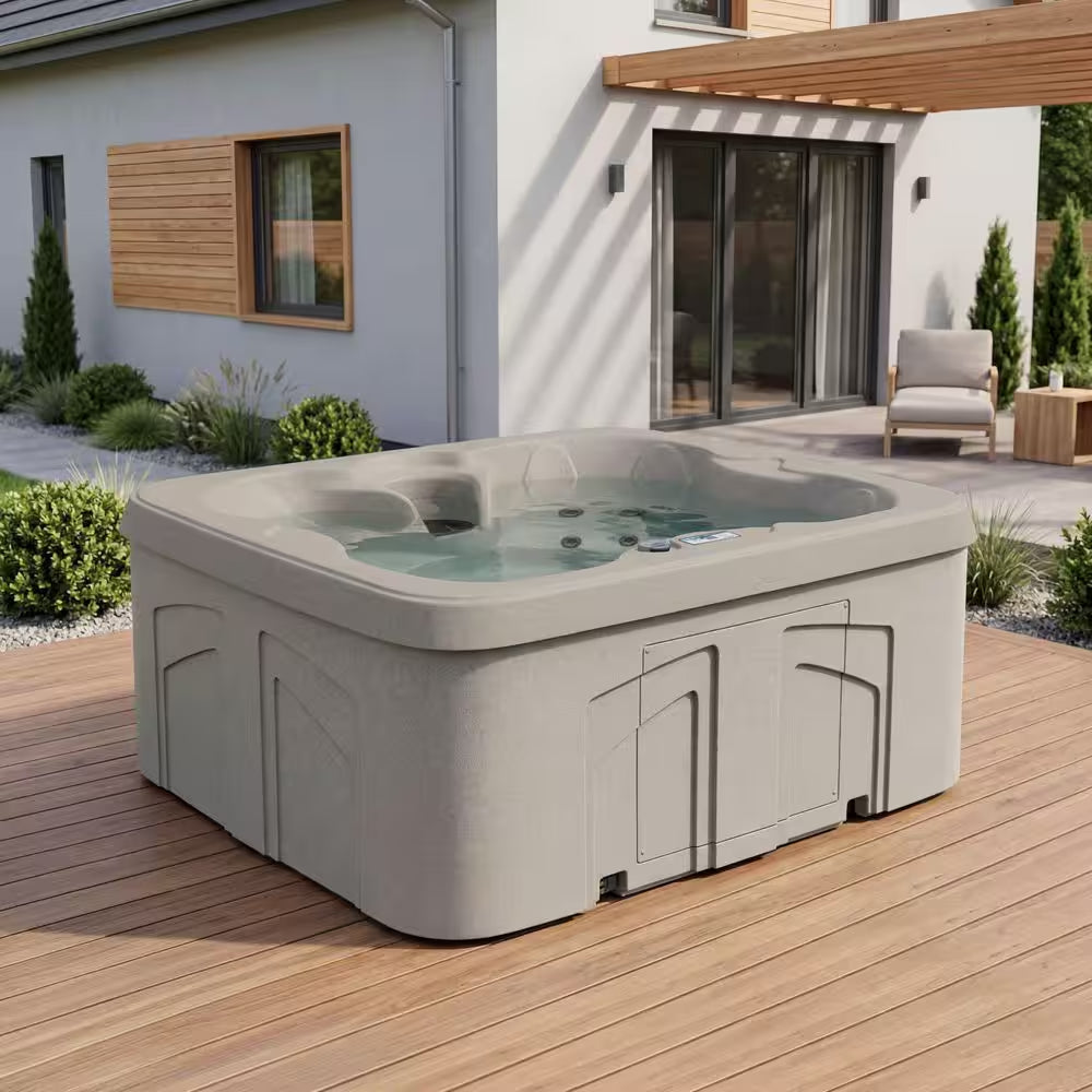 LS100DX 4-Person 20-Jet 110-Volt Plug and Play Spa with Waterfall