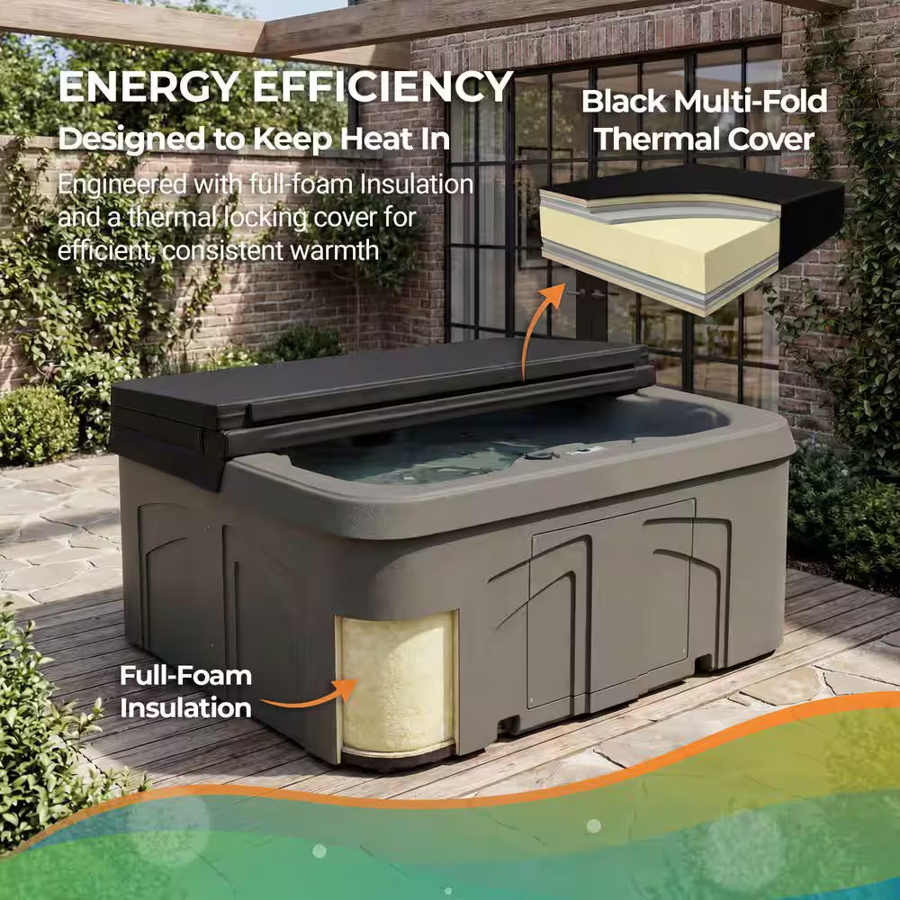 LS100DX 4-Person 20-Jet 110-Volt Plug and Play Spa with Waterfall