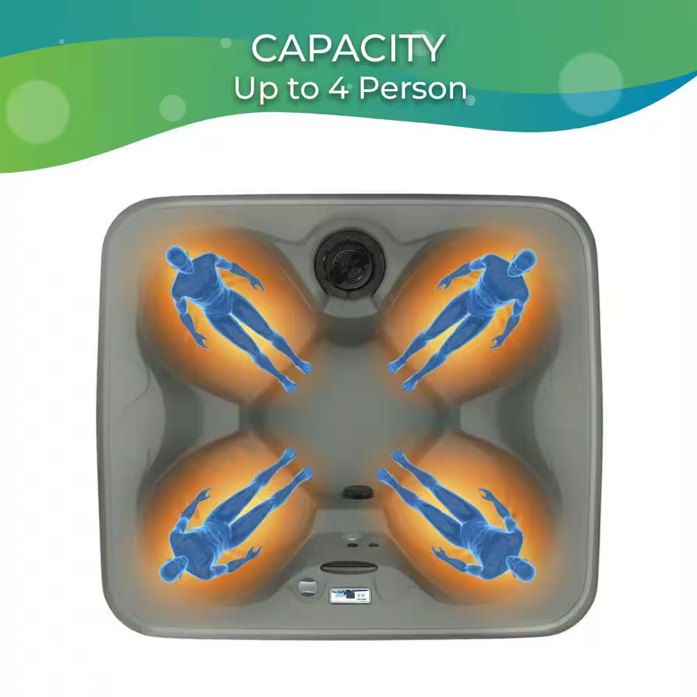 LS100DX 4-Person 20-Jet 110-Volt Plug and Play Spa with Waterfall