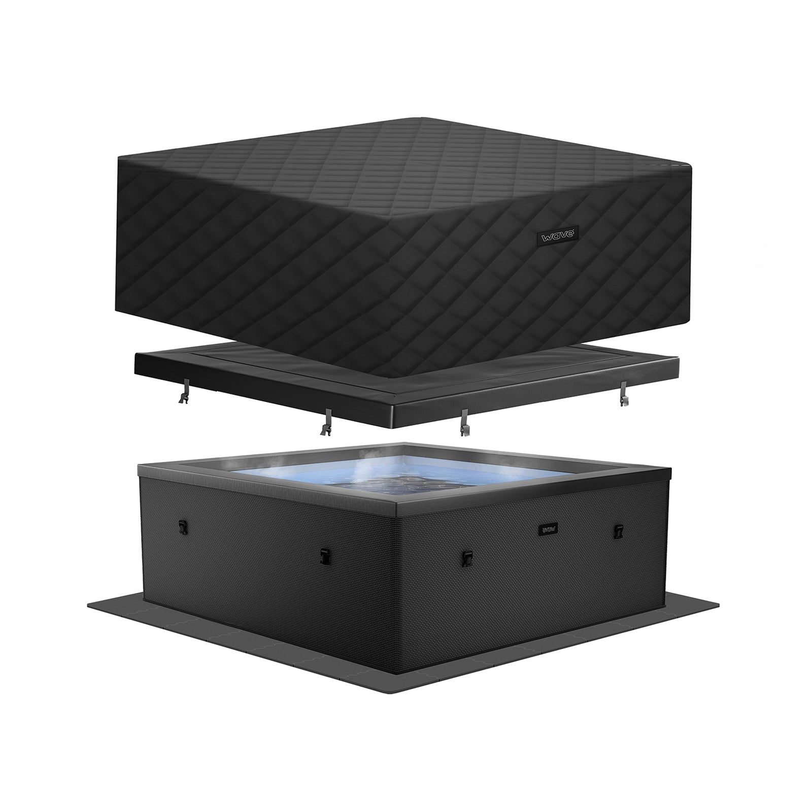 Garda | 4/6-Person Eco Foam Hot Tub | Built-In Integrated Heater