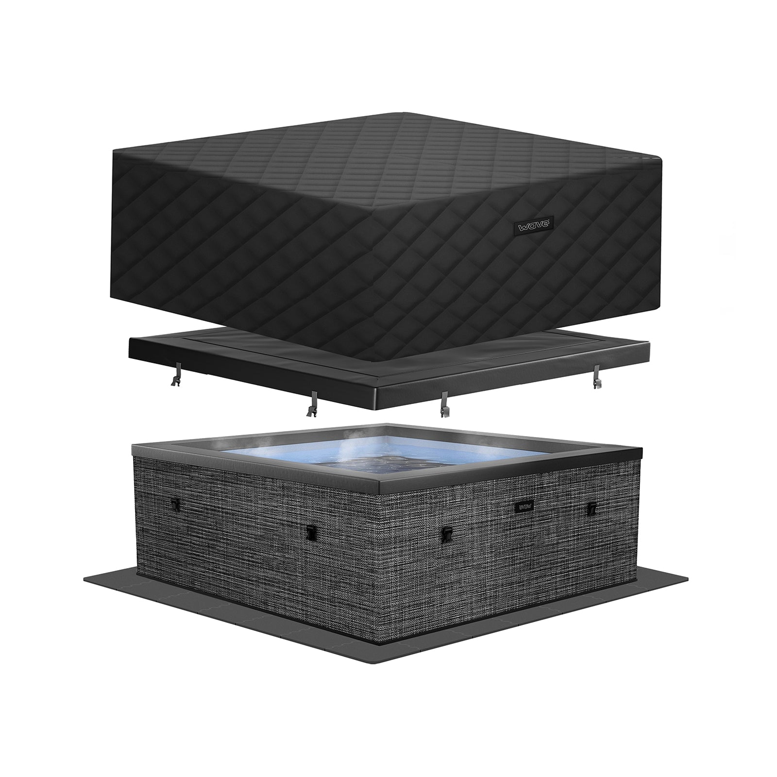 Garda | 4/6-Person Eco Foam Hot Tub | Built-In Integrated Heater