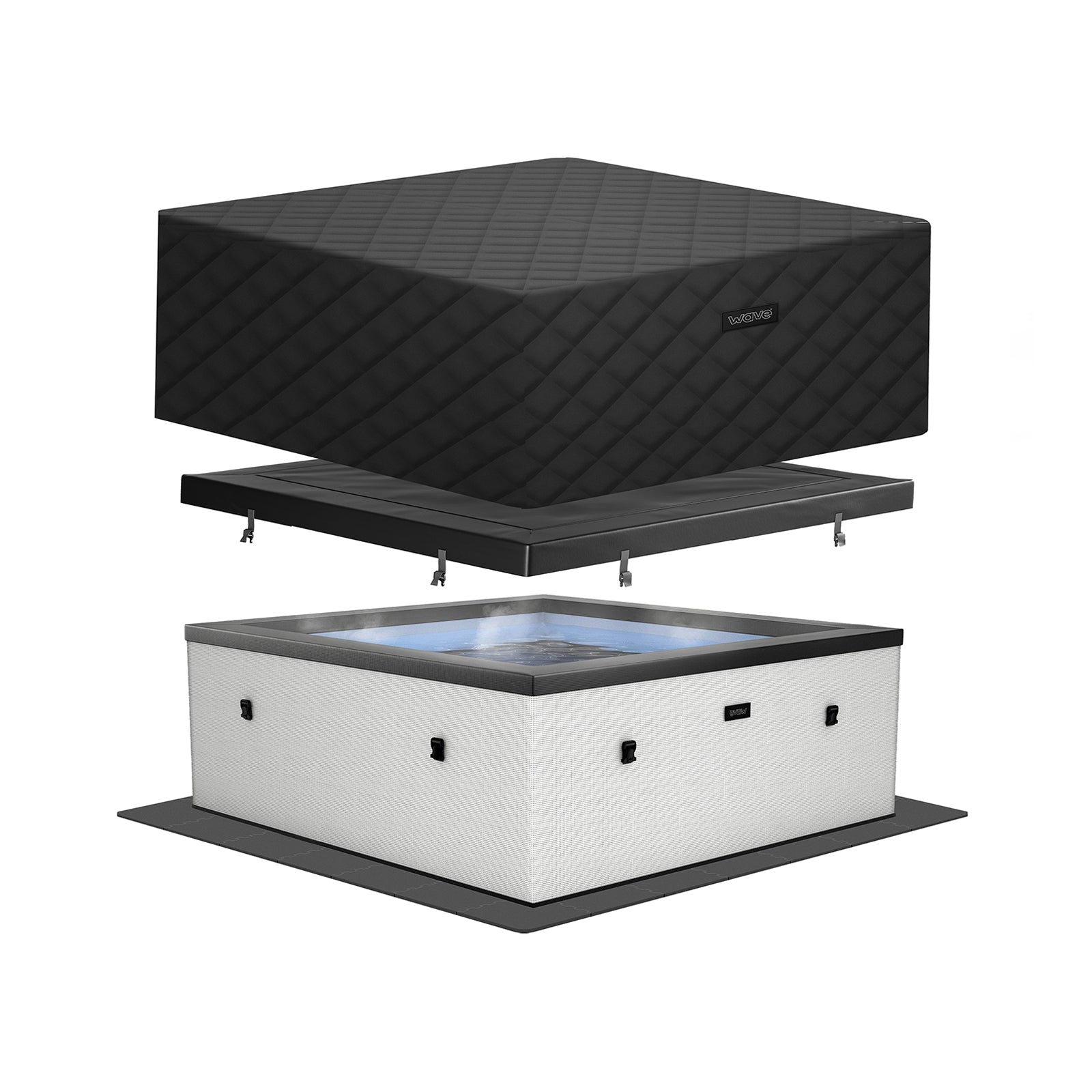 Garda | 4/6-Person Eco Foam Hot Tub | Built-In Integrated Heater